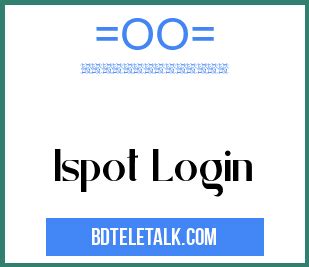 ispot log in.